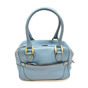 J&M Davidson Mia Mia Chic Sky Blue Leather Satchel👝